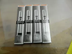 Lot of (4) New Sylvania 13W Dulux S CF Light Bulb 10K Hours in Box Ships Fast!!! - Picture 1 of 4