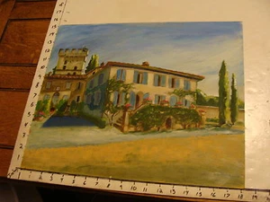 JAN STEELE, painting: CLOSE UP FOREIGN HOUSE, FRENCH OR ITALIAN - Picture 1 of 3