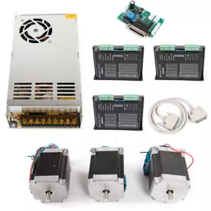 3 Axis Nema 23 Stepper Motor Kit CNC Router Kit Power Supply Driver DM542A Kit - Picture 1 of 21