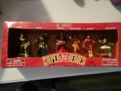 dc super heroes diecast metal figurines Warner Brothers 2000 Foto 1 de 2