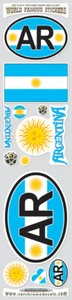Argentina 12 stickers set flag decal bumper stiker car bike laptop - Foto 1 di 1