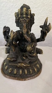 Antike Ganesha Bronze Statue - Bild 1 von 5