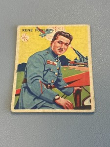 1934 National Chicle Sky Birds R136 card #2 Rene Fonck