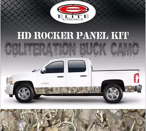 Oblit Buck Camuflaje Panel Balancín Gráfico Calcomanía Envolvente Camión SUV - 12" X 24 FT - Imagen 1 de 3
