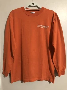 SMA Santa Monica Airlines L/S Local 13 Orange Skateboard VTG T-Shirt Natas M - Picture 1 of 6