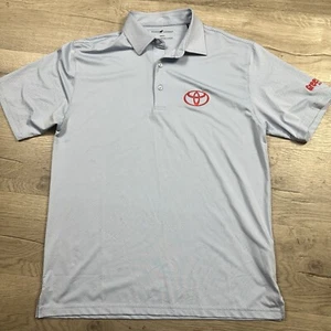 Club de Golf Horn Legend Polo Para Hombre Pequeño Patrón Punteado Rendimiento Toyota - Imagen 1 de 10