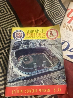 1968 World Series Baseball Program.  Detroit Tigers vs St Louis Cardinals. !!! - Image 1 of 2
