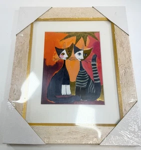 Rosina Wachtmeister Goebel Germany 8x10 Art Print Framed Cats Together RW1128 - Picture 1 of 3