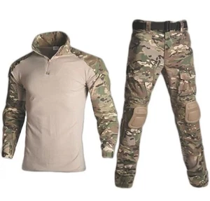 Herren Taktische Militär Anzüge Langarm Amry Uniformen Kampfhemd und Hose L - Bild 1 von 12