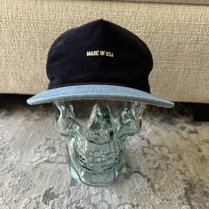 Cappello camionista in velluto a coste The Ampal Creative "Made In USA" blu snapback - Foto 1 di 11