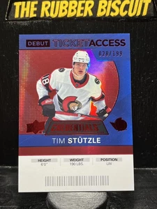 #/199 Rc Tim Stutzle #145 2021-22 Upper Deck Credentials 2020-21 Red - Bild 1 von 2