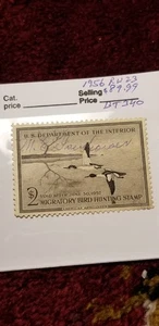 USA 1958 $2 Duck Migratory Bird Hunting Stamp Scott#RW23 Rare Find IDbt302. - Picture 1 of 3
