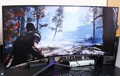 LG 45GR95QE UltraGear 45" Gaming Monitor / Curved / WQHD OLED 240Hz 0.03ms - Image 1 of 2