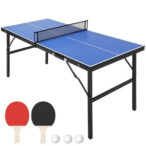 Portable Ping Pong Table, Indoor/Outdoor Ping Pong Table for Adults/Teens, Ta... - Picture 1 of 8