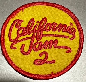 Vintage California Jam 2 Ontario, ca 1978 Stoff bestickt Patch 3" selten - Bild 1 von 2