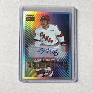 Skybox Metal Universe Prospects Auto Scott Morrow #PP-34 Hurricanes (RC) 2024-25 - Imagen 1 de 2