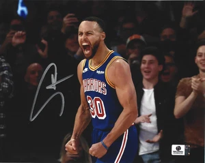 Stephen Curry Auto Autogramm signed 8x10 Foto mit COA Golden State NBA Finals - Bild 1 von 2