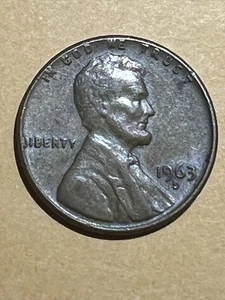 Penny – 1963. “L” Error In “Liberty”. 3.08 Grams. Rare. - Picture 1 of 3