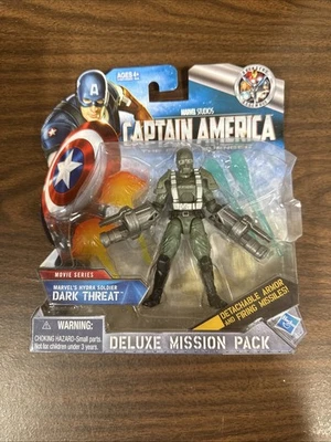 Captain America Figure Deluxe Mission Pack Hydra Soldier Dark Threat 2010 H10 - Image 1 of 2