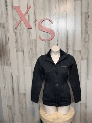 Columbia Sportswear Black Button-Up Fleece Jacket Women’s XS - Image 1 of 4