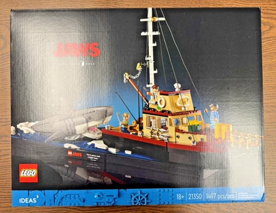 LEGO Jaws Shark 21350 Ideas Set, Toy and Diorama Building Set! New, Ships Today! - Image 1 of 4