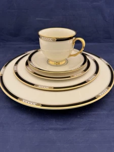 5-teiliges Set Lenox Fine China Geschirr Presidential Collection HANCOCK Gold - Bild 1 von 7