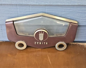 Vtg Zenith Radio Faceplate Mid-Centry Atomic Age Decor Collectable Grandpa Core - Picture 1 of 10