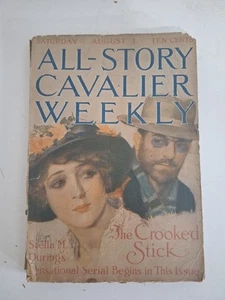 Cavalier All-Story Weekly Rough August 1 1914 Missing Back Cover - Picture 1 of 3