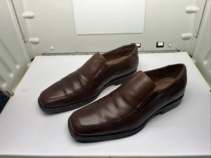 Johnston & Murphy Zapatos Para Hombres 11M Cuero Marrón Mocasines Sin Cordones Comodidad 20-6240 - Imagen 1 de 6