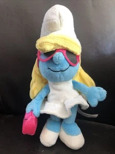 Smurfette Plush 2013 Jakks Jumbo Stuffed 21-22 Doll Glasses Smurf Purse Clutch - Picture 1 of 9