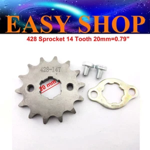 FRONT CHAIN SPROCKET 428 14T Tooth 20mm 125cc 150cc 200cc 250cc ATV QUAD BIKE - Picture 1 of 4