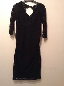 New Next Size 8 Maternity Black Dress, 3/4 Length Sleeves Party 🌹 BNWT - Picture 1 of 5