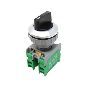 SS30-2/O BK, 1-0-2 3POSITION Schalter: Dreh- Stab.Pos: 3 NO x2 30mm schwarz IP65 - Picture 1 of 1