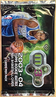 2003-04 Topps M3 Rookie Matrix Basketball Sealed Hobby Pack - Lebron, Wade RC?!? - Image 1 of 2