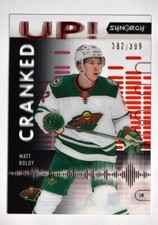 2022-23 UD Synergy Cranked Up Red #CU-BO Matt Boldy /399 - Minnesota Wild