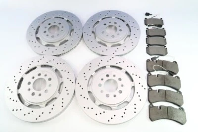 Pastillas de freno delanteras traseras y rotores Alfa Romeo Giulia Stelvio Quadrifoglio 1381 Foto 1 de 4