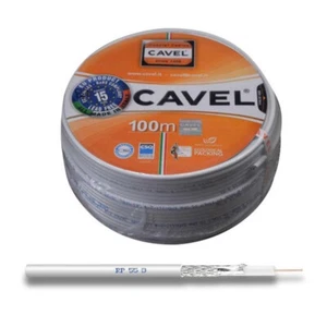 Cavel Cavo coassiale 75 Ohm bobina 100 m Made in Italy, cavo antenna schermato - Foto 1 di 3