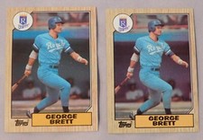 1987 Topps #400 George Brett Kansas City Royals   (2)  Cards Baseball Card mint