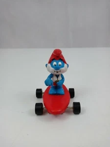 1984 Applause Peyo Smurfs Surfin' Papa Smurf 2" Figure Hardee's Toy - Picture 1 of 6