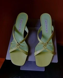 Sandali verdi made in Italy Sigerson Morrison taglia 8,5 M, - Foto 1 di 12