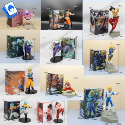 Action Figure Dragon Ball Guerrieri Z set 11 pz 14-24cm DA COLLEZIONE Anime - Immagine 1 di 4
