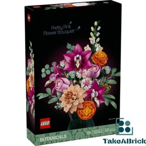 LEGO 10342 Botanicals Pretty Pink Flower Bouquet BRAND NEW SEALED - Picture 1 of 8