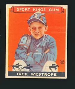 Goudey Sport Kings 1933 Jack Westrope #39 casi nuevo - Imagen 1 de 2
