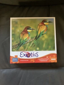 Mega Puzzles Exotics Series Birds Puzzle 1000 Piece NEW in Box - Picture 1 of 5