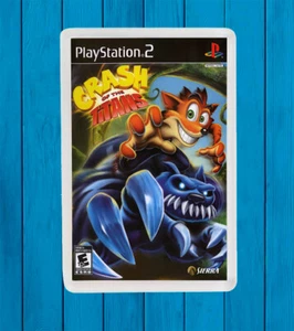 CRASH OF THE TITANS PLAYSTATION 2 PS2 FRIDGE MAGNET IMAN NEVERA - Imagen 1 de 1