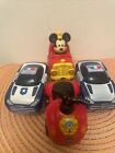 Set Of 4 Little Cars Friction And One Sings  Lights Light Up. 4 Works Perfect