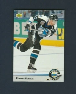 1992-93 Upper Deck Young Guns Rookie Card # 555 Roman Hamrlik - Picture 1 of 1
