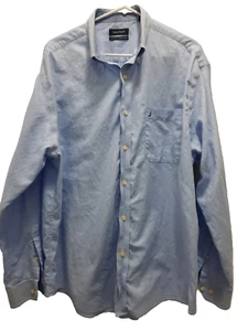 Nautica Men's Oxford Classic Fit Ocean Washed Shirt Light Blue 17 1/2 34/35 - Picture 1 of 5