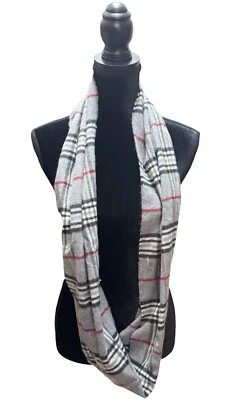 Кашемировый шарф Feel New England серый/черный/красный/белый в клетку от V. FRAAS ИЗЯЩНЫЙ - Изображение 1 из 4
