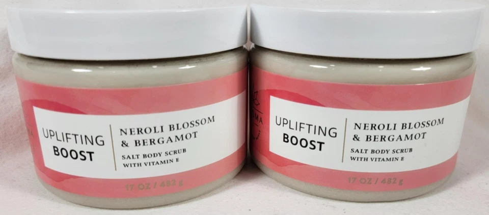 Bath Body Works AROMATHERAPY UPLIFTING BOOST Neroli Bergamot Salt Body Scrub x2 - Image 1 of 4